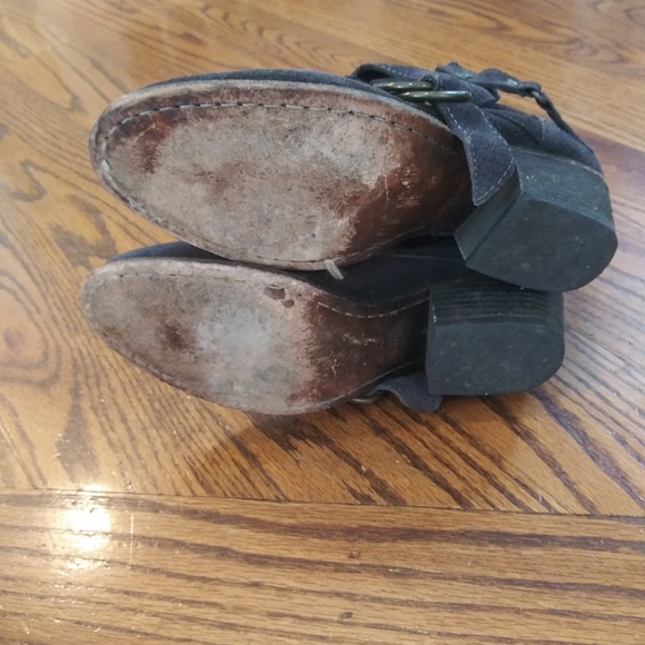 Free People Tortuga Leather Buckle Ankle Boots - Picture 10 of 15